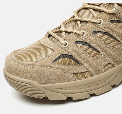 Novas Botas de Couro Masculinas de Alta Qualidade Tênis de Pesca Caça Deserto Combate Botas Masculinas Sapatos de Caminhada ao Ar Livre Botas de Tornozelo Segurança no Trabalho