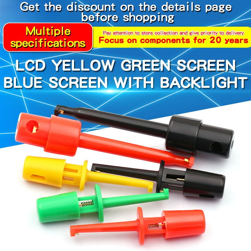 5PCS Mini Single Test Hook Clips Test Probes For Electronic Testing Clips Hook Test Clips Large / Small