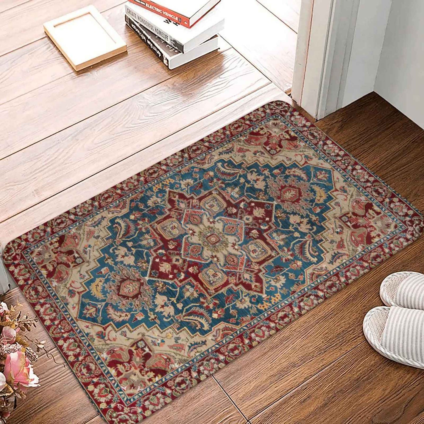 Moroccan Ethnic Decorative Bathroom Mats Small Rugs Soft Kitchen Mats Home Living Room Carpets Entrance Door Mats