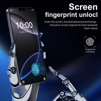 2026 Novo i16 Pro Max 6.8 polegadas HD 4K Android 14 16GB+1TB Bateria 6800mAh 4G 5G Dual SIM WiFi GPS Hot