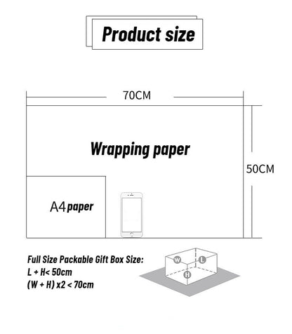 Fold Retro Kraft Gift Wrapping Paper Worldmap Christmas Gift Paper Newspaper Craft Valentine's Day Birthday Gift RegularPaper