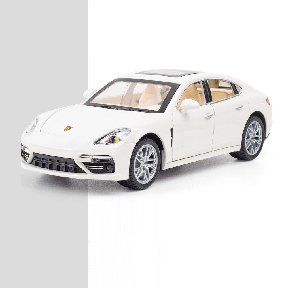 1:24 Scale Panamera Miniature Car Model Toys Alloy Diecast with 6 Doors Opened Pull Back Toy Vehicles for Kids Birthday Gift