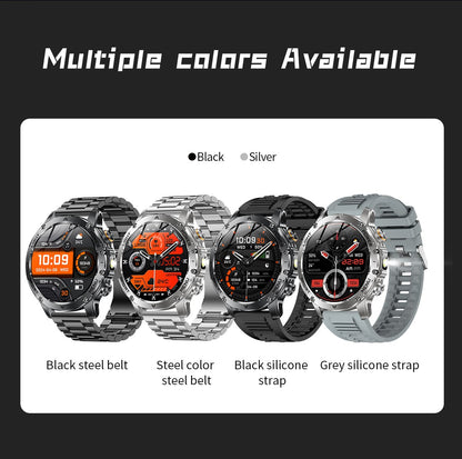 2025 Novo Smartwatch Militar T-Rex 3 Ultra Bateria de 1000mAh 5ATM À Prova D'água Lanterna Monitor Cardíaco Rastreador Esportivo Smartwatch Masculino