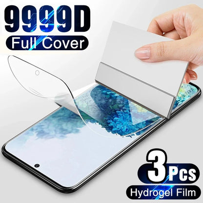 3PCS Película de Hidrogel de Cobertura Total para Honor 30 50 60 70 80 GT SE 90 100 V40 Protetor de Tela para Magic 3 4 5 6 Pro Lite Não é Vidro