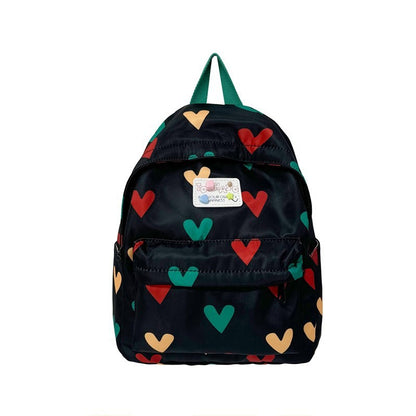 Fashionable Sweet Love Print Children's Schoolbag Boys and Girls Backpack Suitable for Preschool Children's Gifts