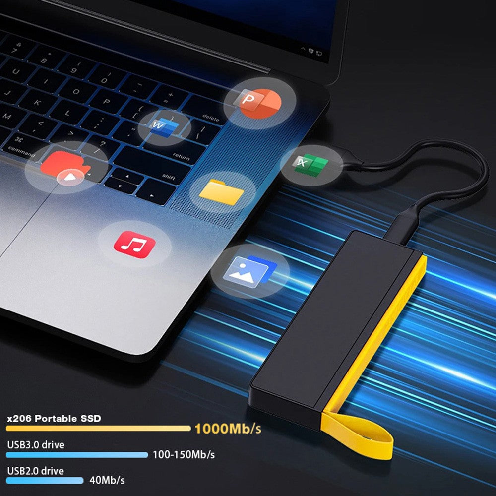 KODAK X206 1TB SSD Externo Unidade de Disco Rígido Flash USB 3.2 1000Mb/s SSD Portátil 128GB 256GB 512GB Mini PSSD para Laptop PS5 Xbox