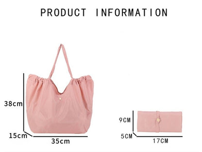 Fashion Foldable Shopping Bag Environmental Protection Large Capacity Supermarket Shopping Portable Folding Bag Out Handbag