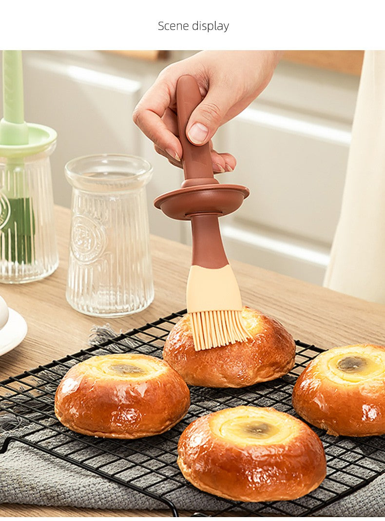 Silicone Oil Brush Temperature Resistant Oil Bottle Baking Pancake Barbecue Cooking Olive Oil BBQ Grilling Kitchen Gadget