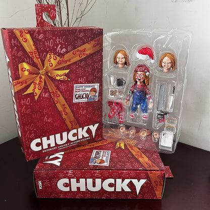 NECA Chucky Figure Anime Christmas outfit Child's play figures Model Joint Movable Toys Christmas Birthday Gift Toys