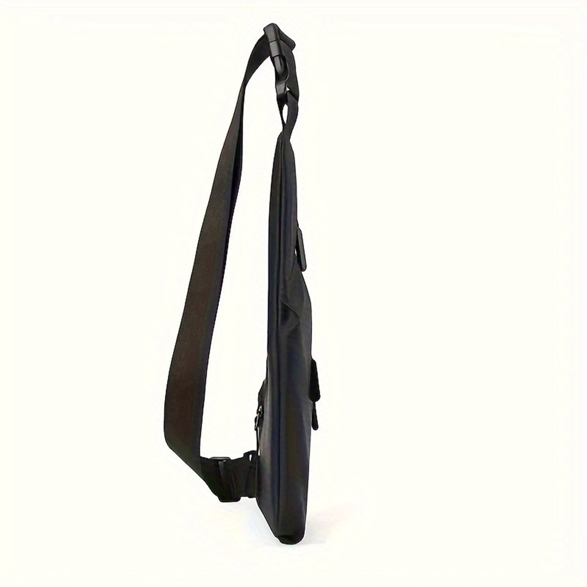 New anti-theft close gun bag triangle bag leisure leather film men's bag left and right crossbody leisure chest bag