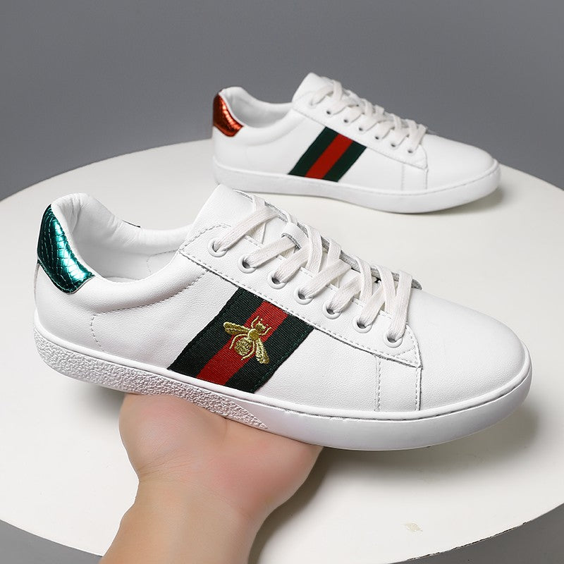 Tênis Masculino Casual de Couro Confortável para Caminhada Esportivo de Alta Qualidade Design de Luxo Original Skate