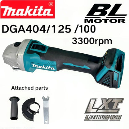 2025 Esmerilhadeira Angular Elétrica Makita 18V 125mm DGA404 sem Escovas a Lítio Recarregável para Corte e Polimento de Alta Potência