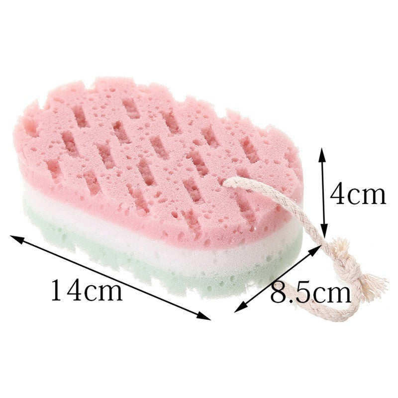 Sponge Bath Ball Shower Rub For Whole Body Exfoliation Massage Brush Scrubber Body Brush Sponge Brush Bathroom 1/2/3PCS