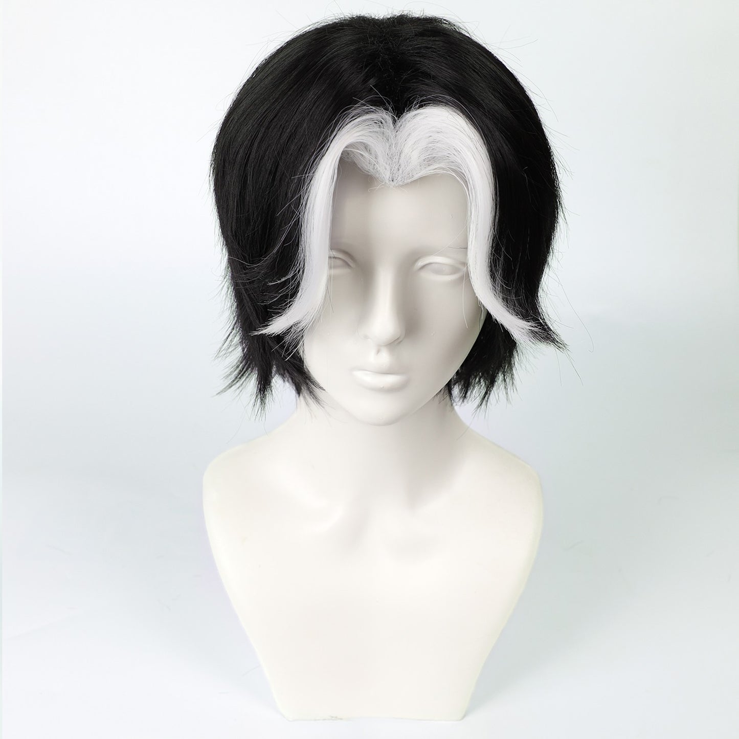 30cm Branco Destaques Curta Peruca Cosplay Curta Prata Homens Mulheres Cabelo Anime Perucas Sintéticas Resistentes ao Calor