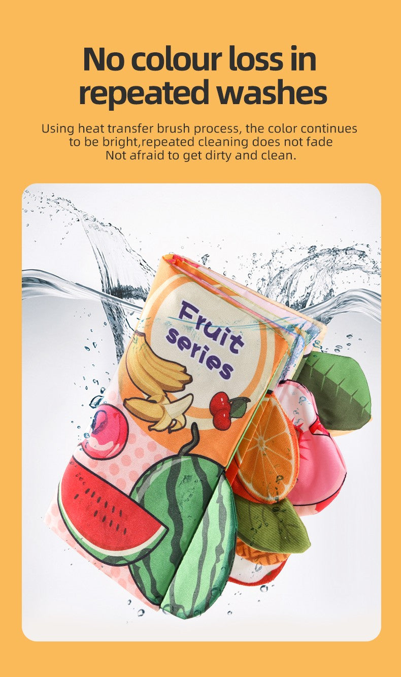 Baby Cloth Book Baby Toys 0-3 Year Old Infant Early Education Toys 6 Pages Cloth Book