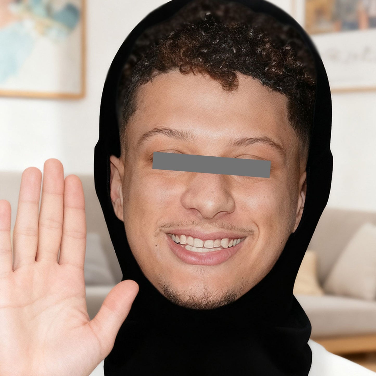 1 PCS 3D Seamless Mask Realistic Face Masks Summer Sunshade Mask Head Scarf Cosplay Role Balaclava Headgear Funny Face Printed