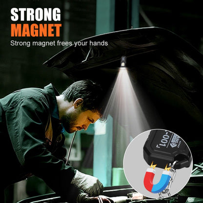 Mini COB LED Flashlight USB Rechargeable Torch with Magnetic Portable Powerful Working Light Outdoor Emergency Keychain Light