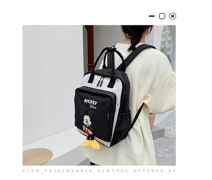 Disney Mickey Mouse Backpack for Kids Cute Cartoon Fashionable Backpack for Students Travel Bag Birthday Gift for Children