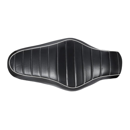 Assento Duplo de Couro PU Preto para Piloto e Passageiro Traseiro de Motocicleta para Harley Sportster XL 883 1200 48 2010-2016