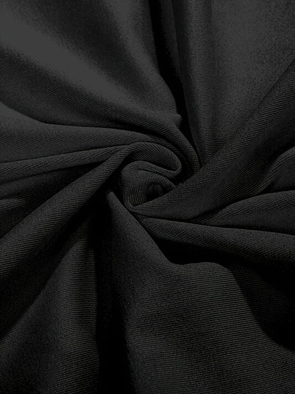 Summer women's fashionable Paris letter pattern print casual sexy slim fit tight short sleeved round neck T-shirt mini skirt