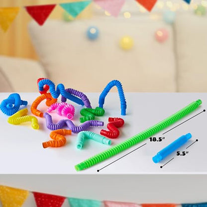 5-50PCS Colorful Telescopic Tubes adult kids stress relief sensory toy adult kids birthday Party Favors Telescopic Pinata Filler