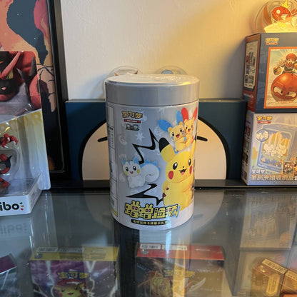 100% Original Pokémon PTCG Escarlate e Violeta Bochechas Fofas Juntos Caixa Surpresa Pikachu Cartas Colecionáveis Chinês Simplificado Brinquedo Presentes