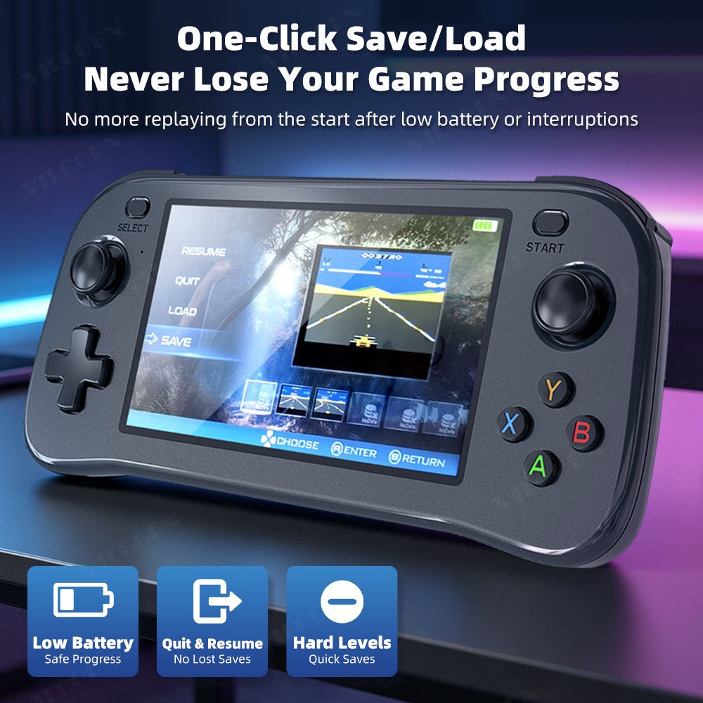 SF3100 Retro Handheld Game Console 4.5" IPS FHD Screen Portable Game Player Built-in 21000+Free Games for PS1 MAME Emulators