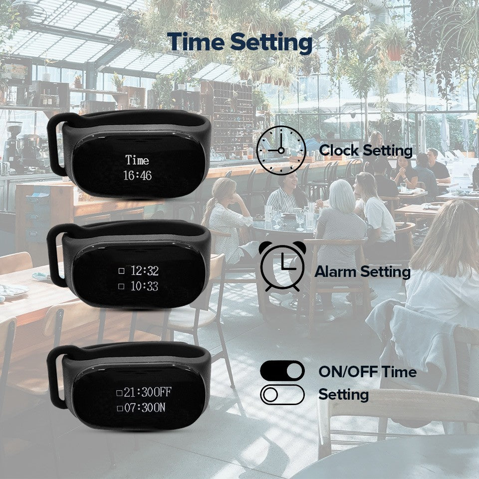 Sistema de chamada para garçons de restaurante com narguilé Retekess TD112, pager de relógio à prova d'água, botões de chamada de garçom TD032 para bar, café, clínica, hotel