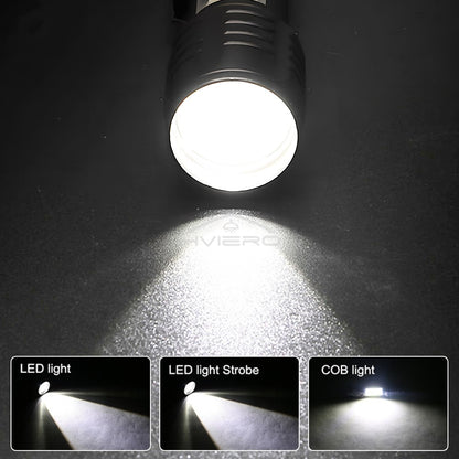 Flashlight Battery Charge Mini Led 3W Focus Adjustable Side Lamp Convenient Waterproof T6 Light Ultra Bright For Camping Hiking