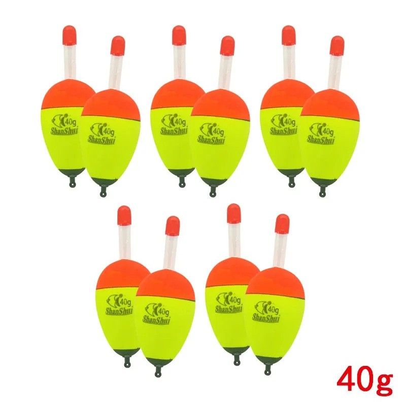 2/10pcs EVA Luminoso Pesca Noite Flutuante Luz Vara Espuma Plástica Bobber Mar Pesca em Rocha Chumbadas Flutuadores Acessórios de Pesca