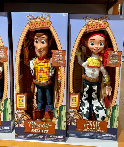 2025 In Stock New Toy Story 4 Talking Woody Jessie Action Figure Sing Soft Cute Anime Figure Decoration Birthday Model Toy Gift
