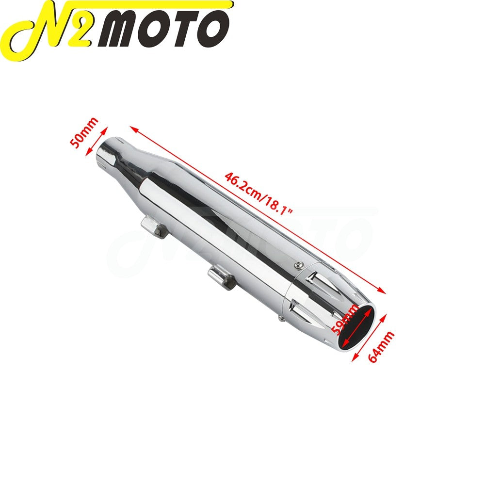 Chrome Exhaust System Motorcycle Muffler Exhaust Pipe For Harley Sportster Superlow XL1200T XL883L Iron XL883N 72 48 XL1200 V X