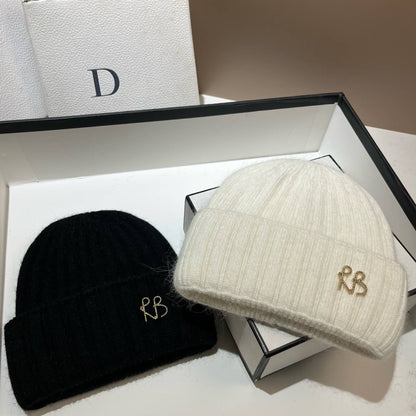 Women Ribbed Stretch Knit Beanie Soft Slouchy Wool Hat Extreme Cold Weather Warm Ear Protection Winter Fashion Cap