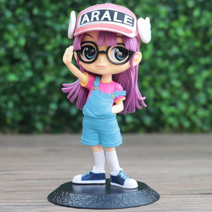 13cm Anime Dr.SLUMP Arale Figuras Enfeites de Carro Brinquedo Decoração de Bolo Dr IQ Coleção Boneca PVC Arale Estatueta Modelo Presentes Infantis