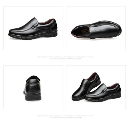 2024 Men's Genuine Leather Shoes Head Leather Soft Anti-slip Rubber Loafers Shoes Man Casual Real Leather Shoes 38-46
