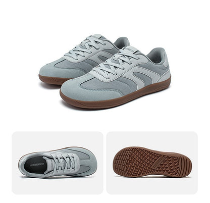 HOBIBEAR Barefoot Wide Toe Sneakers Unisex Zero Drop Minimalist Canvas Shoes Non Slip Lace Up Walking Sneaker