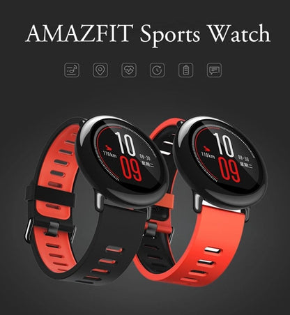 Original Amazfit Pace Masculino Smart Watch Relógio Esportivo Firmware Global com Idioma Inglês Em Estoque Bluetooth GPS 95% Novo Relógio