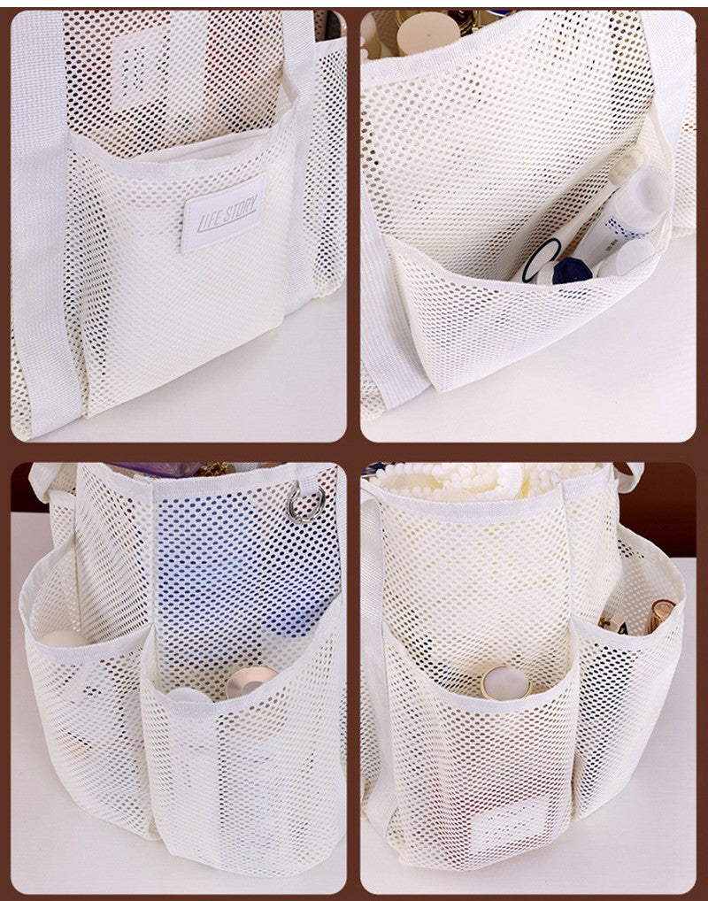 Beach Swimming Bag Fashion Portable Sports Bag Mesh Hollow Travelbag Large Capacity Gym Bag Multi-function Pocket Clutch Bag