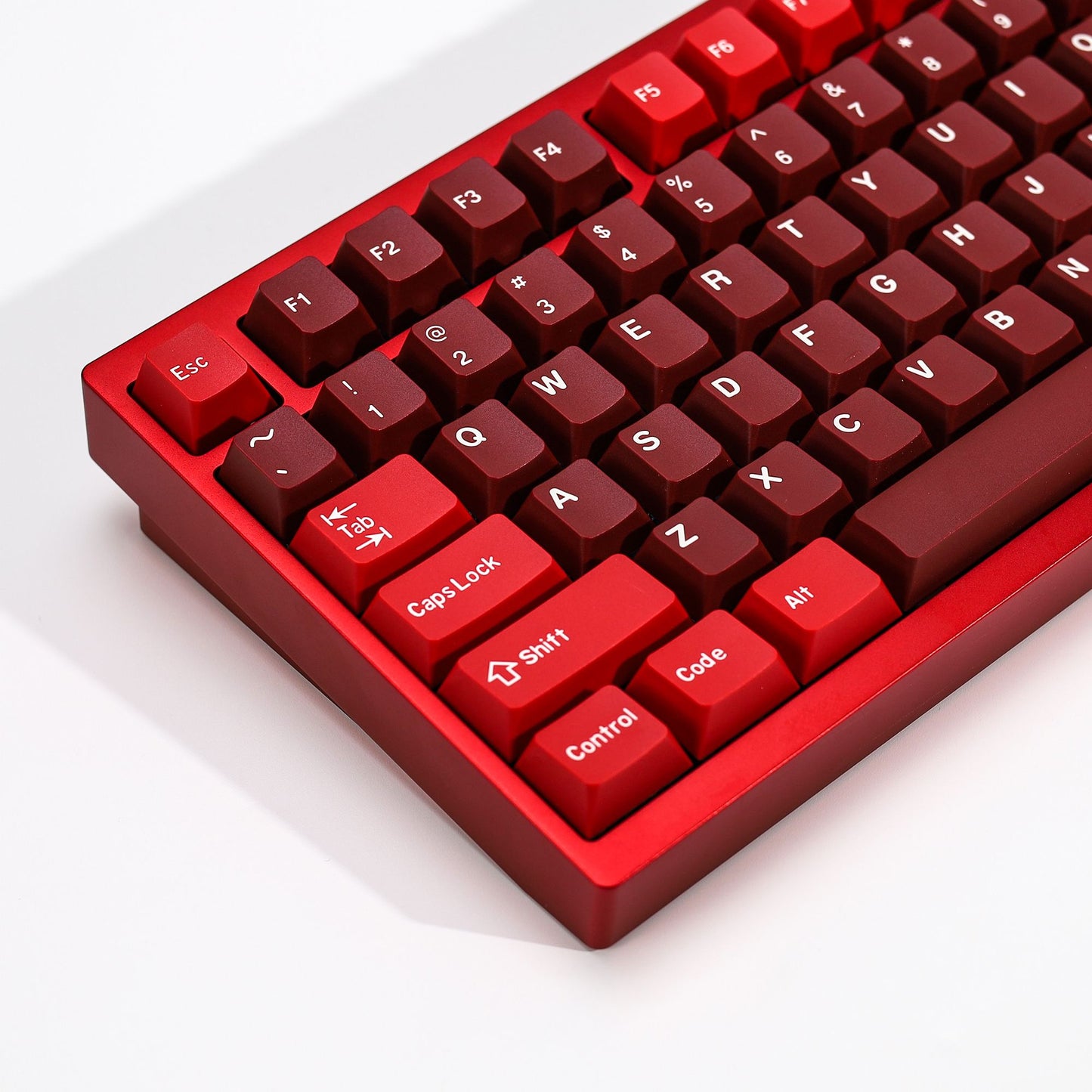 KBDiy GMK Jamon Keycap Red Retro PBT ISO Double Shot Cherry Profile Keycaps For MX Switches 60 Mechanical Keyboard Gamer Key Cap
