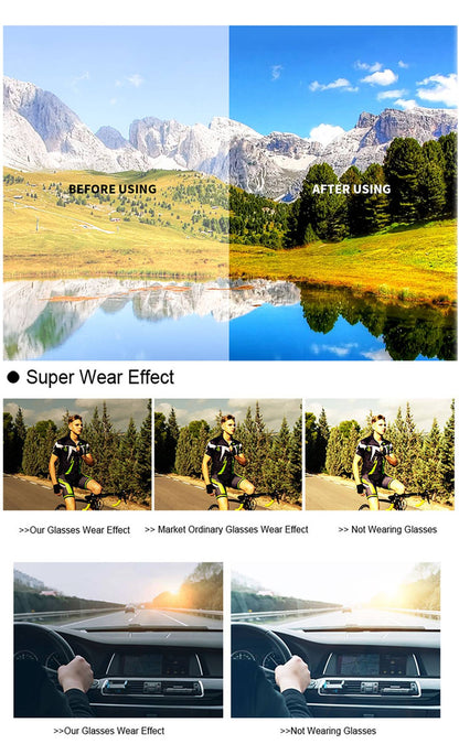 POAT Brand New Style Photochromic Sunglasses Sports Men Women MTB Bike Bicycle Eyewear Cycling Fishing Running Glasses