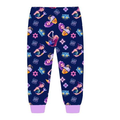 KPop Demon Hunters Movie Conjunto de Pijama Periférico Kawaii Manga Comprida Calça Comprida Anime Fantasia Brinquedo Infantil Presente de Natal