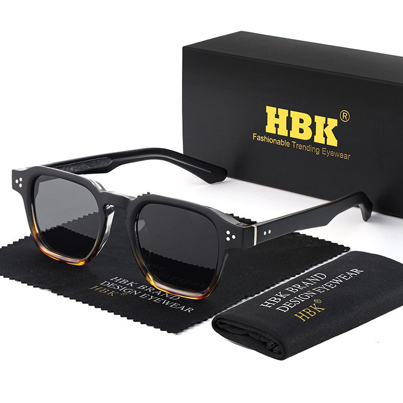 Óculos de Sol Punk HBK Fashion para homens Óculos de Sol Quadrados Clássicos Esportes ao Ar Livre Festa Férias Viagem Condução Pesca Óculos