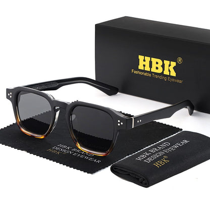 Óculos de Sol Punk HBK Fashion para homens Óculos de Sol Quadrados Clássicos Esportes ao Ar Livre Festa Férias Viagem Condução Pesca Óculos