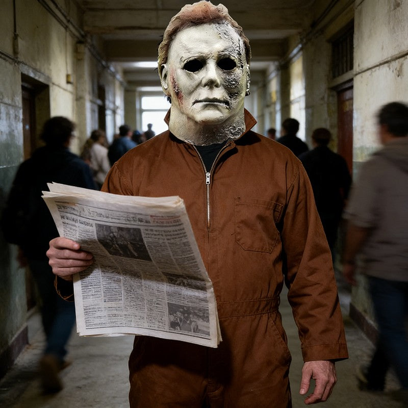 New horror film Michael Myers Mask Halloween Thriller Headset Cosplay Horror Killer Full Face Latex Helmet Party Costume Props