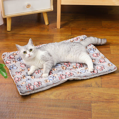 Tapete para Cães Pequenos Fofo, Dupla Face, Quente de Inverno, Sofá Cobertor para Gatos de Médio Porte, Almofada para Cama de Filhotes Macia, Acessórios para Cama de Animais de Estimação