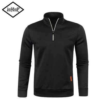 Men Sweatshirts Spring Thicker PulloverHalf Zipper Pullover for Male Hoody Man Sweatshir Autumn Solid Color Turtleneck Sweaters
