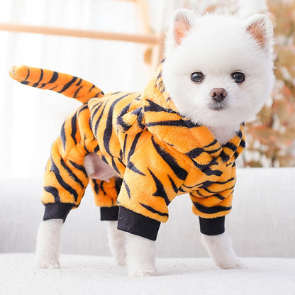 Roupas de cachorro de estimação macias e quentes de lã, macacões para cães, roupas de estimação para cães pequenos, roupas de cachorrinho e gatos, casaco de fantasia para Chihuahua Yorkshire