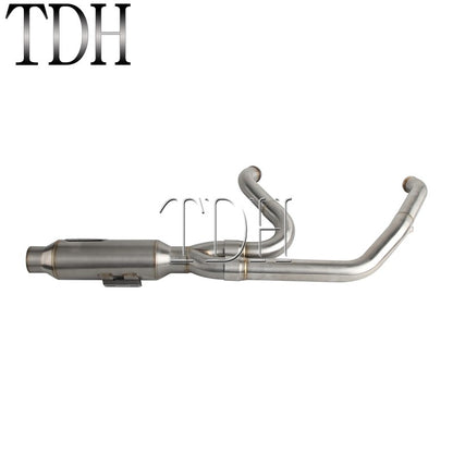 17-25 SC Project Exhaust System Kit Slip On Line 2-into-1 Full Complete Muffler For Harley Touring CVO Road Street Electra Glide