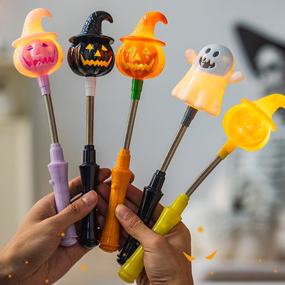 Halloween Pumpkin Hand Shaker Halloween Party Favor Gifts Halloween Glowing Hand Shaker Decor Mexico Day of The Dead Party Gifts