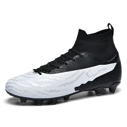 New Men Sport Soccer Shoes Training Boys Football Boots Outdoor Adult Long Spikes Non Slip Cleats Breathable Match Comfortable